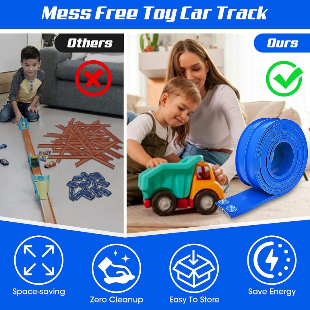 15 ft Flexible Double-Sided Racetrack Toy