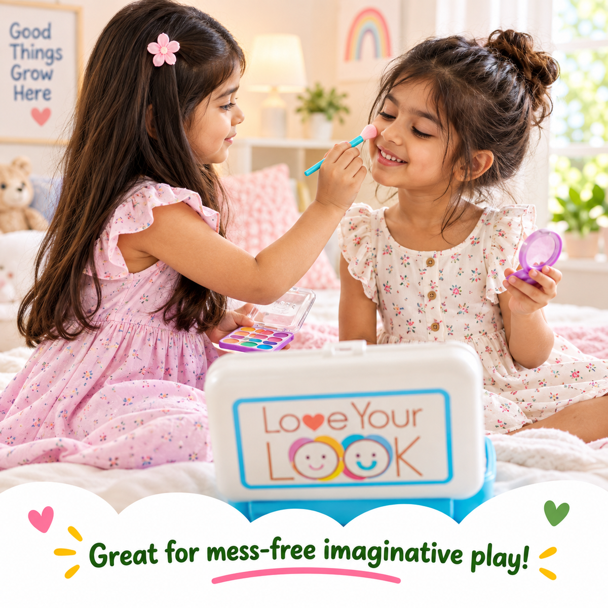 Pretend Makeup Artist Play Set – 16 Pieces