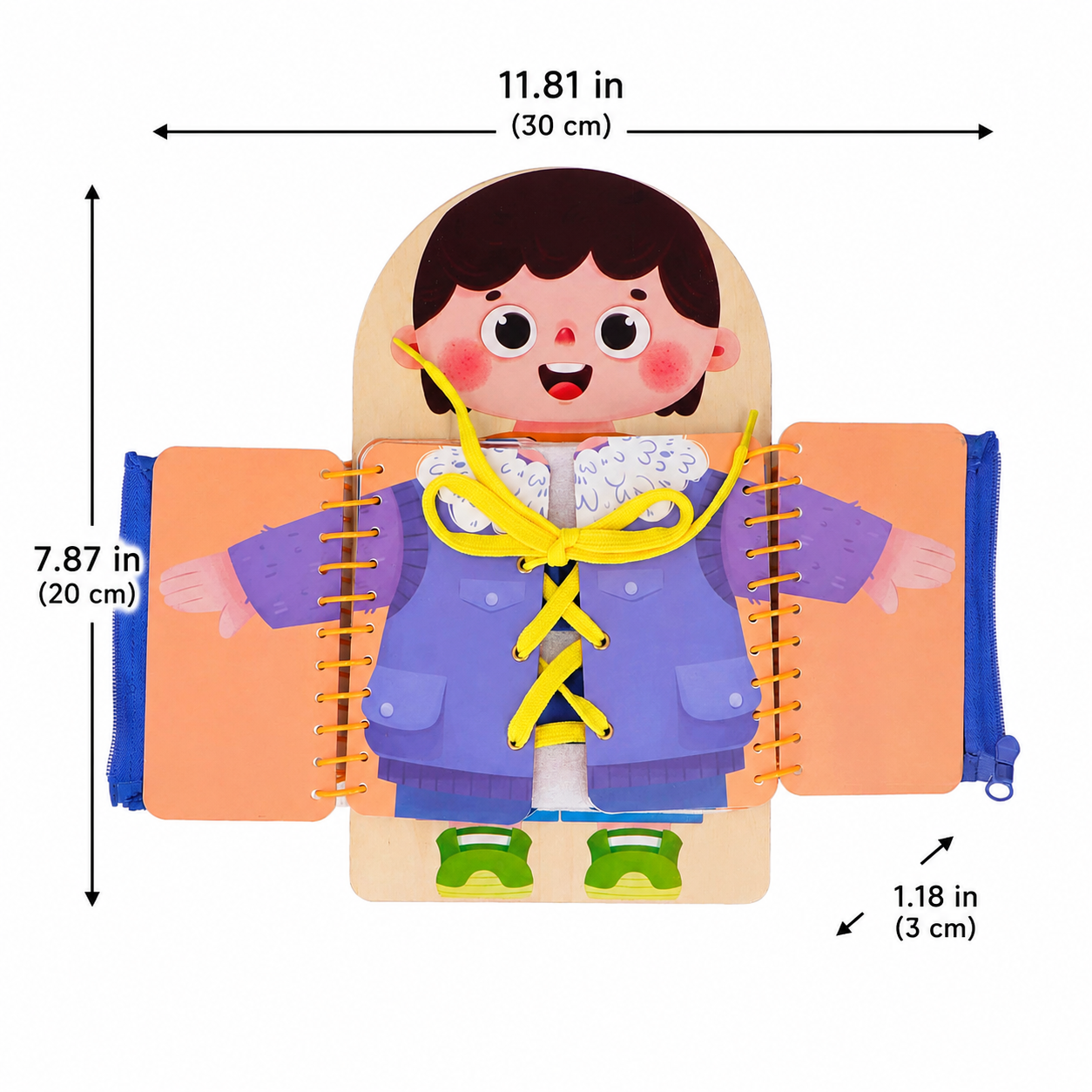 Learning Dress Board – Montessori Life Skills Activity Toy
