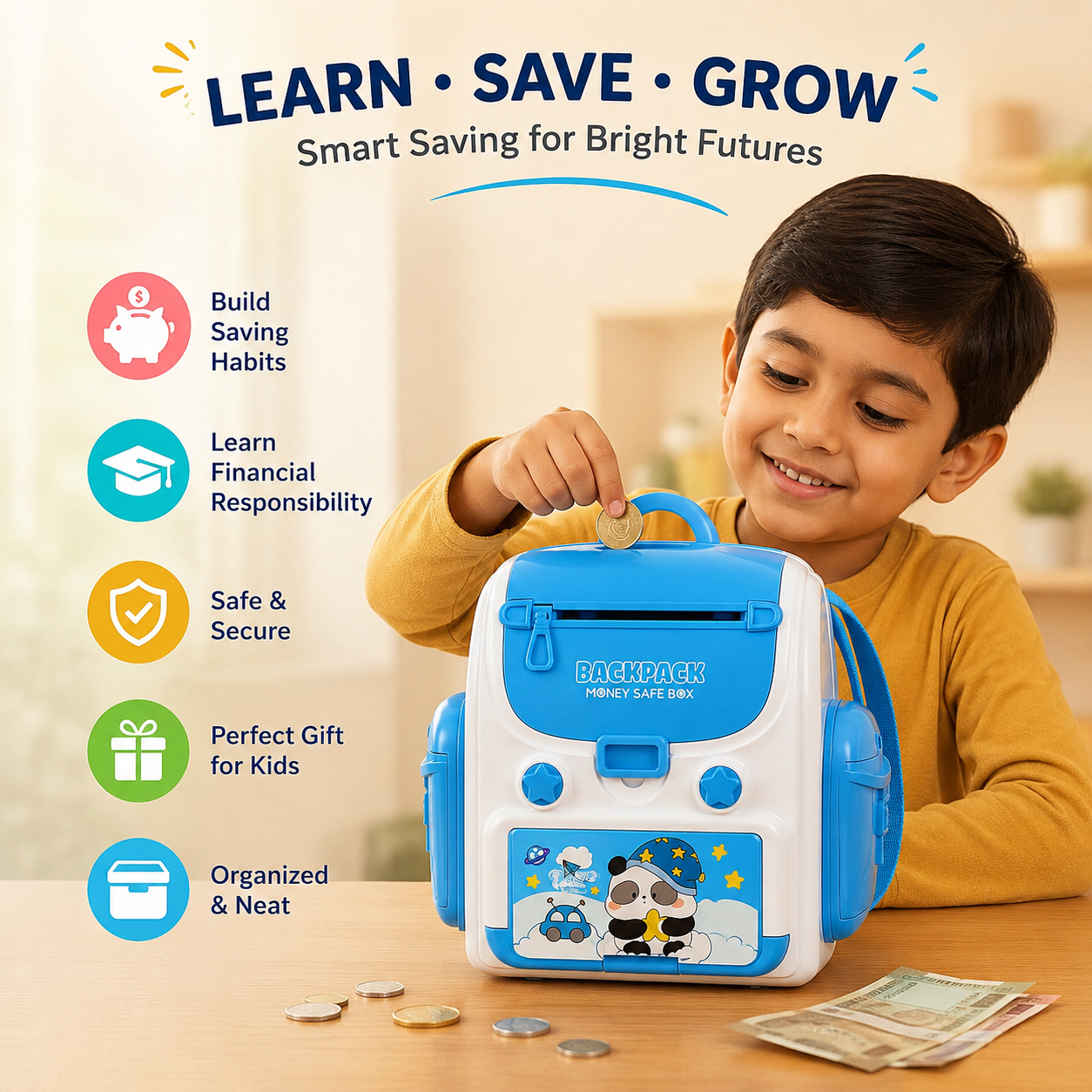 Smart Backpack Money Bank
