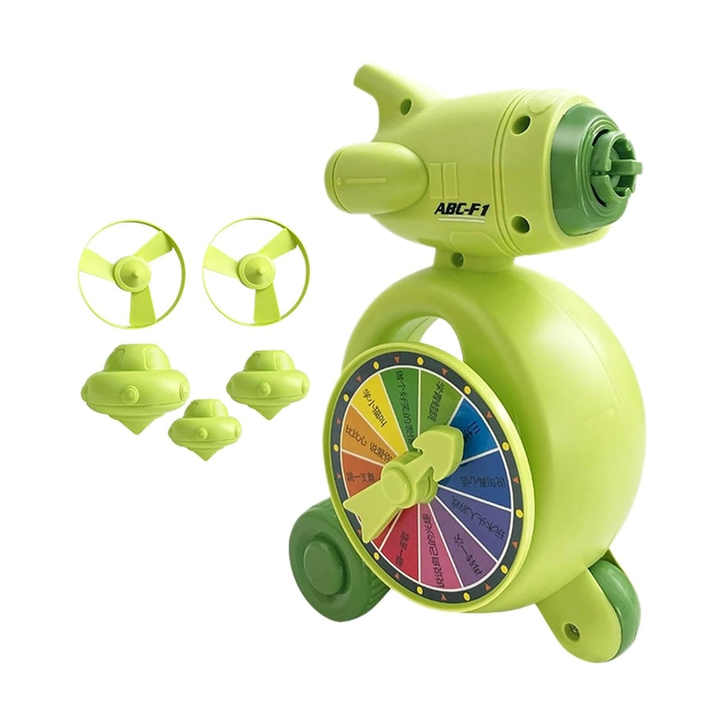 5-in-1 Gyro Whistle Flying Disc Launcher Toy
