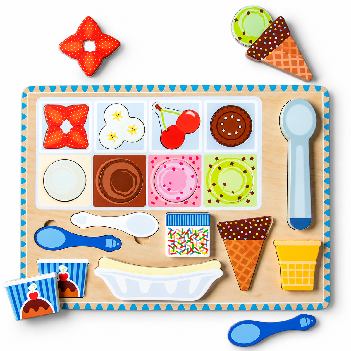 Magnetic Ice Cream Puzzle & Pretend Play Set