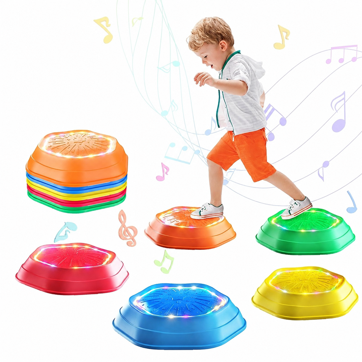 Kids Balance Stepping Stones with Lights & Sound