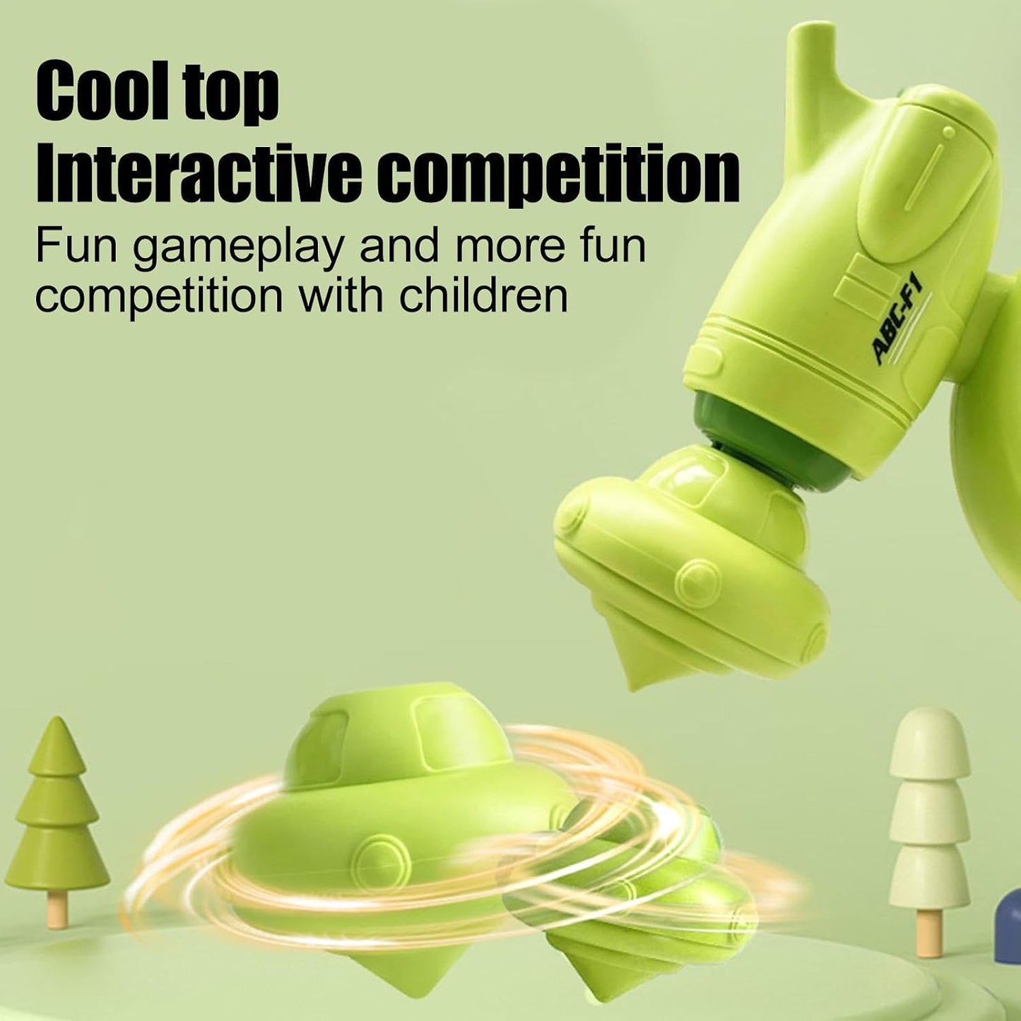 5-in-1 Gyro Whistle Flying Disc Launcher Toy