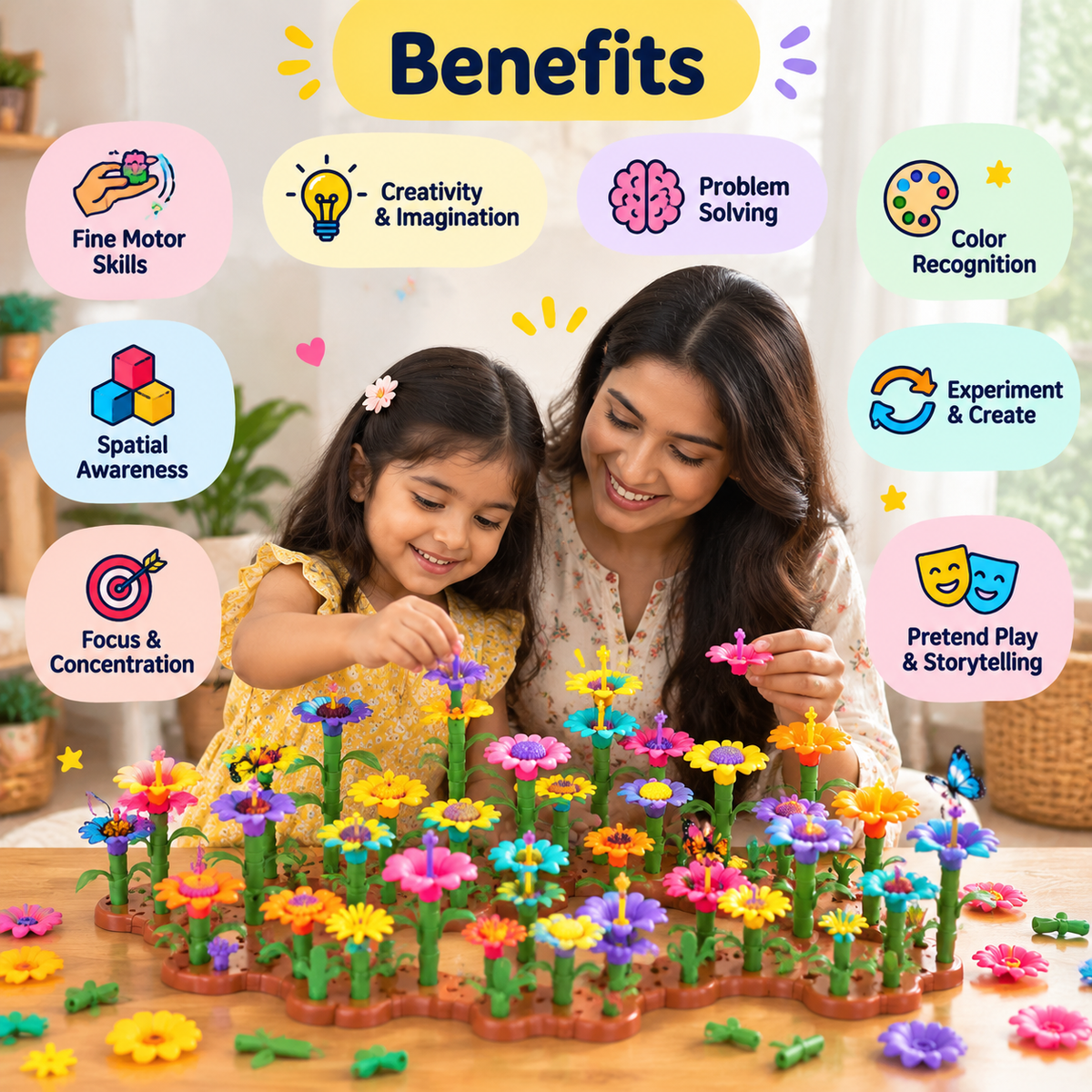Creative Flower Garden Building Set