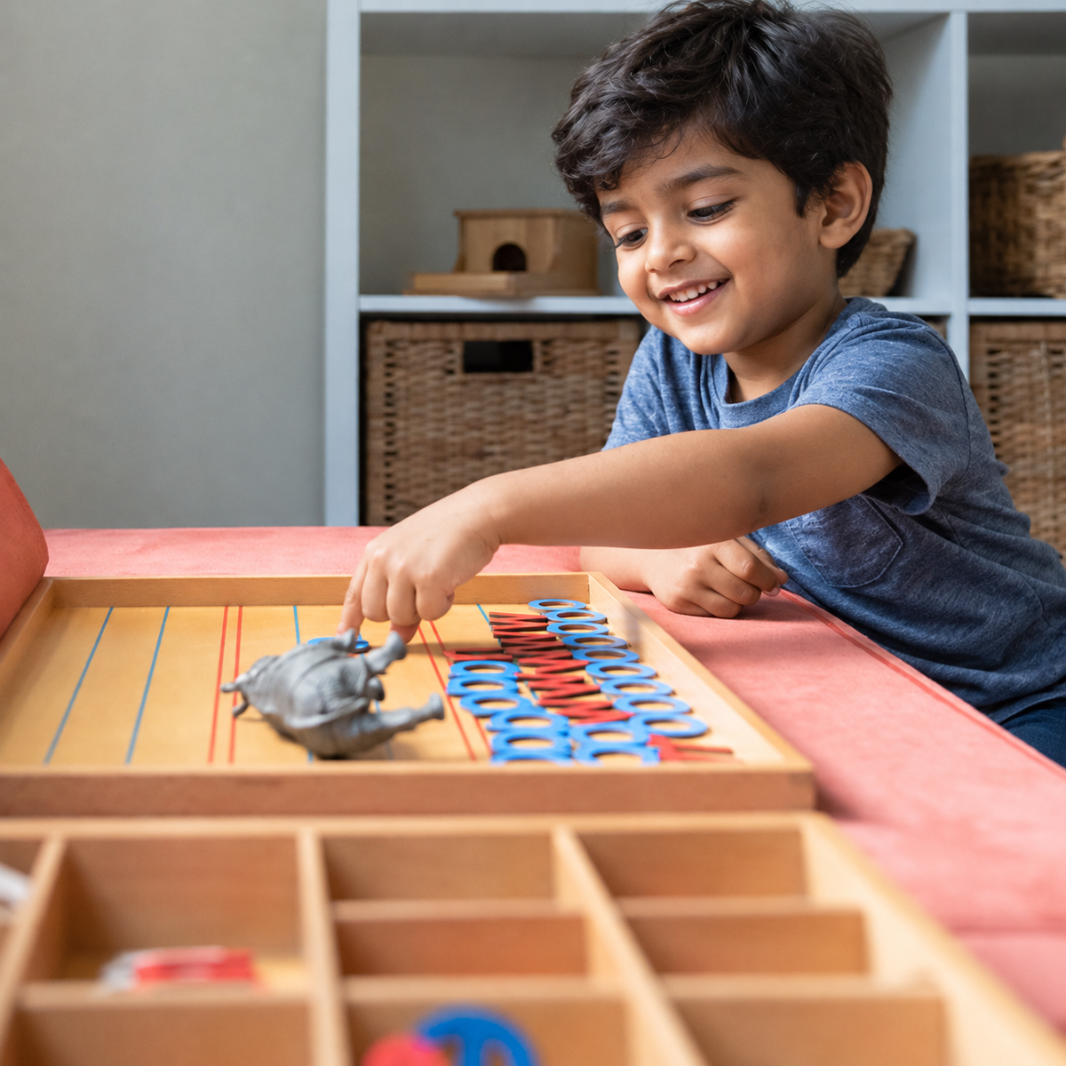 Movable Wooden Alphabet Learning Set