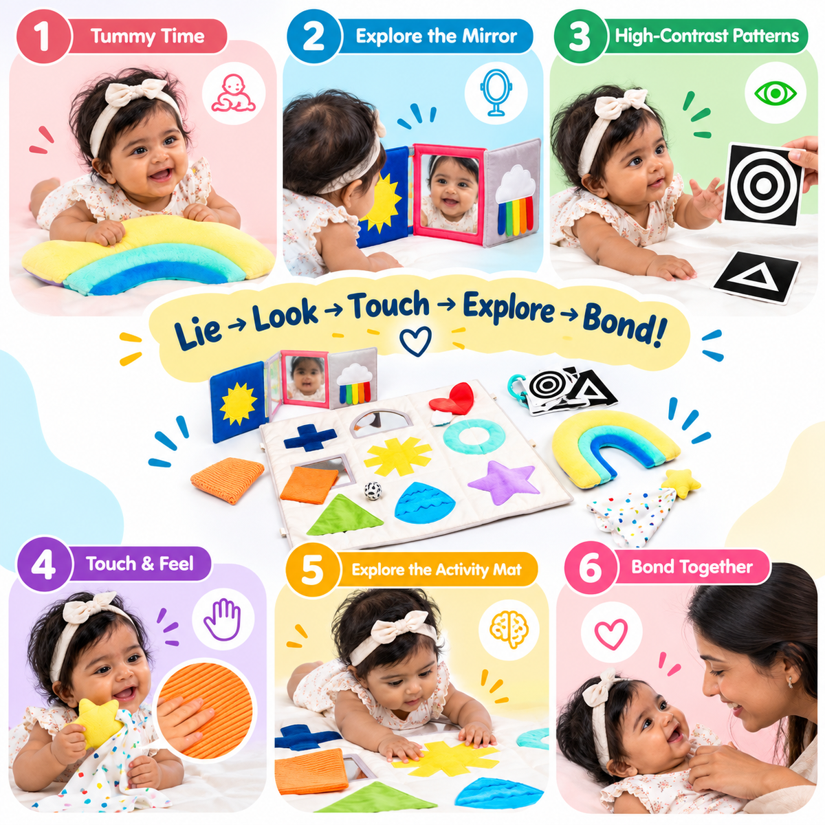 Newborn Tummy Time & Sensory Development Set