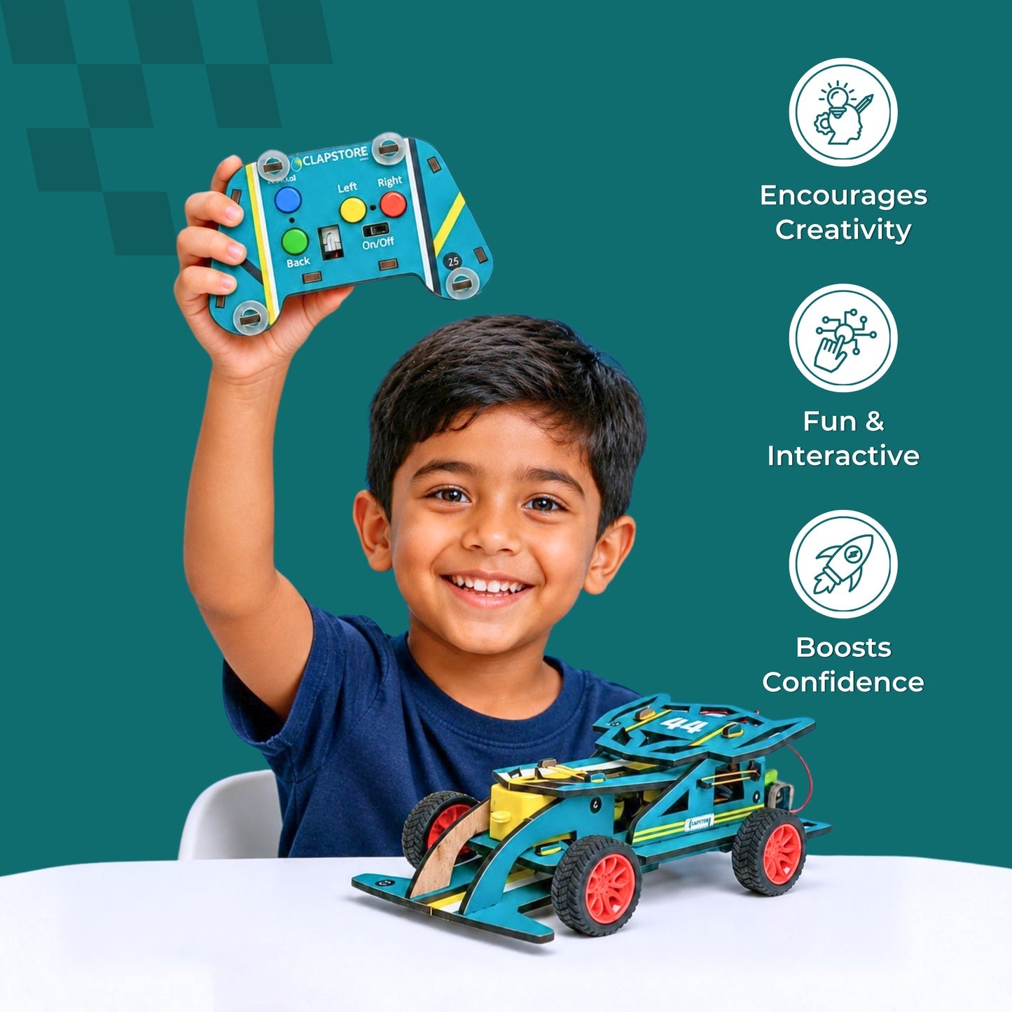 DIY RC Racing Car Building Kit (Rechargeable)
