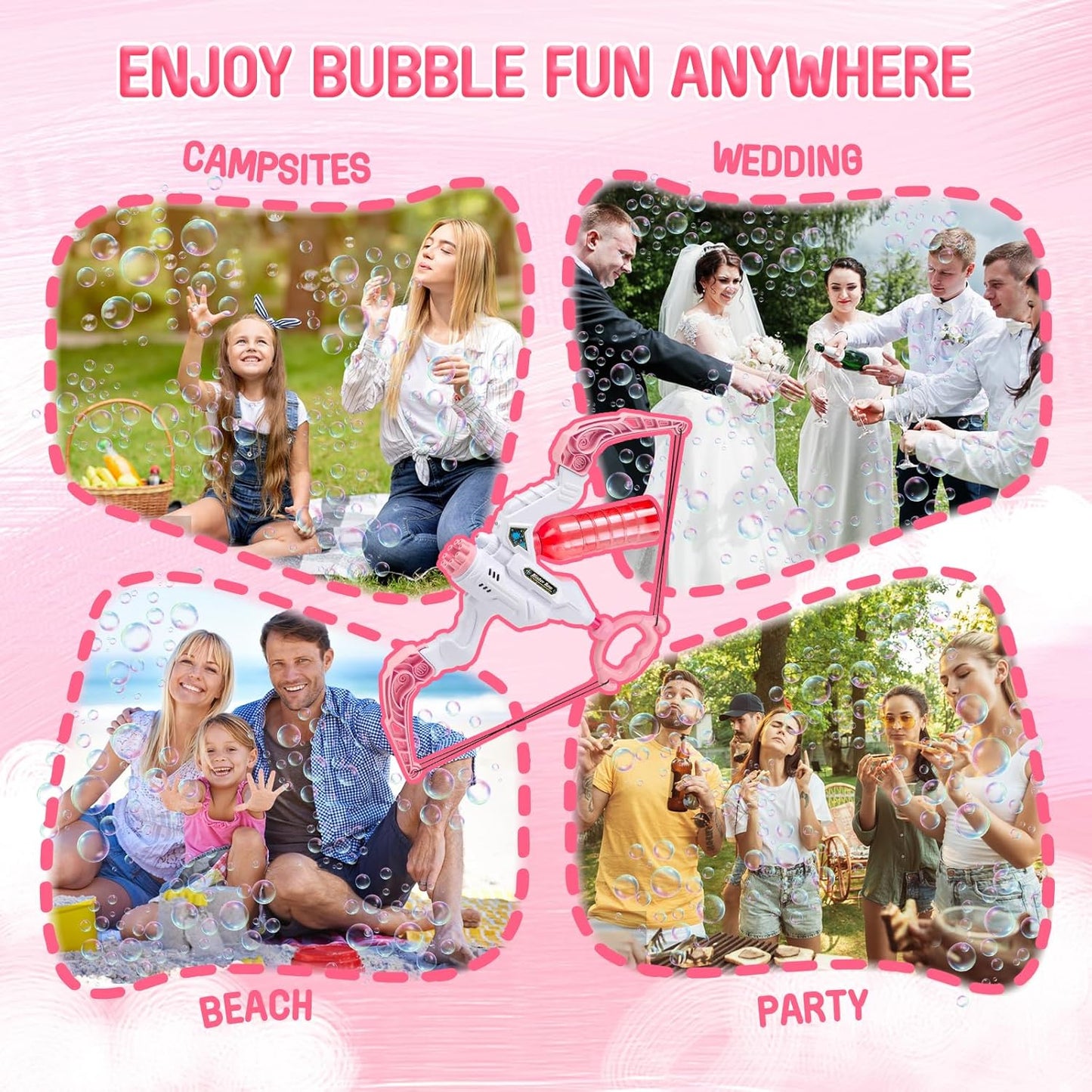 2-in-1 Water and Bubble Blaster Bow & Arrow Gun