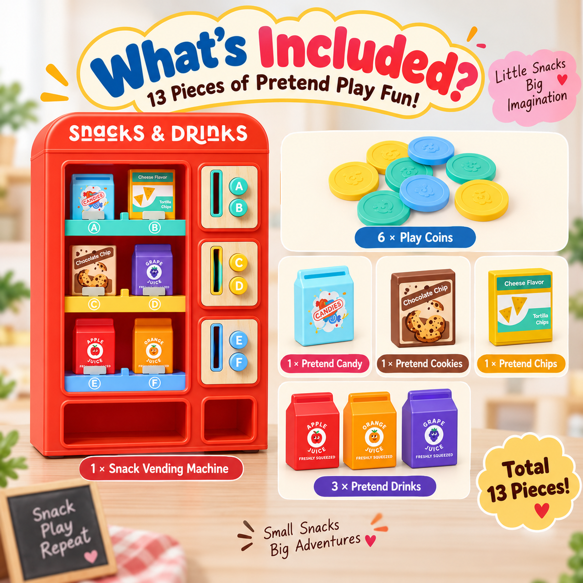 Snack & Sip Pretend Vending Machine