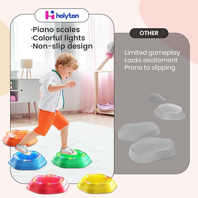 Kids Balance Stepping Stones with Lights & Sound
