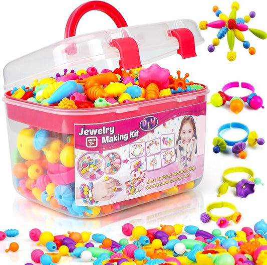 Snap & Sparkle DIY Jewelry Making Kit (520+ Pieces)