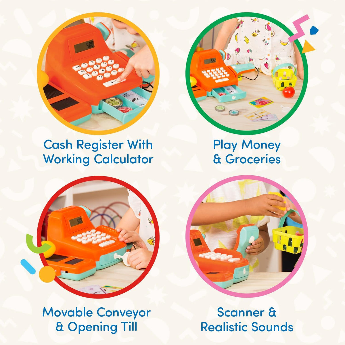 Interactive Pretend Play Cash Register