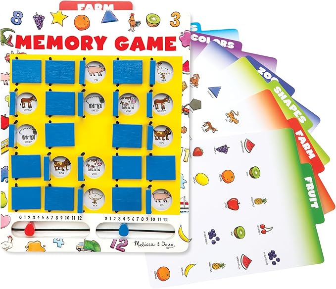 Flip & Match Memory Board Game