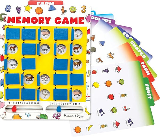 Flip & Match Memory Board Game