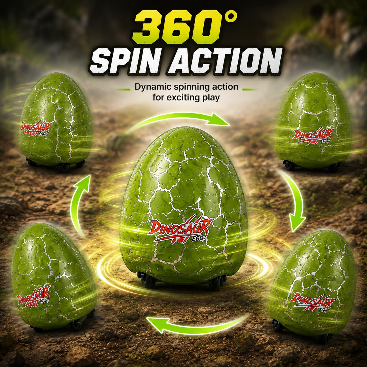 RC Dinosaur Egg Shooter Toy