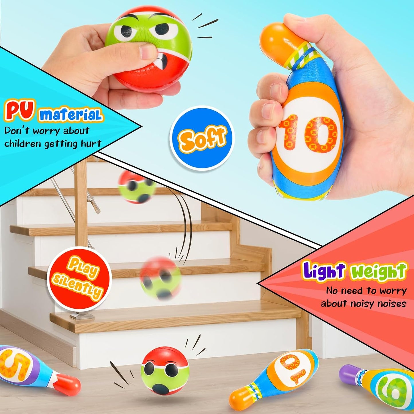Mini Bowlers – Foam Bowling Game