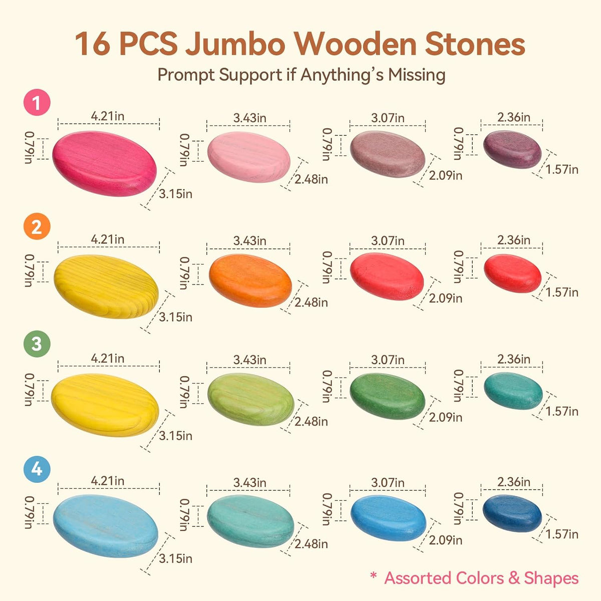 Stack & Balance Wooden Stones