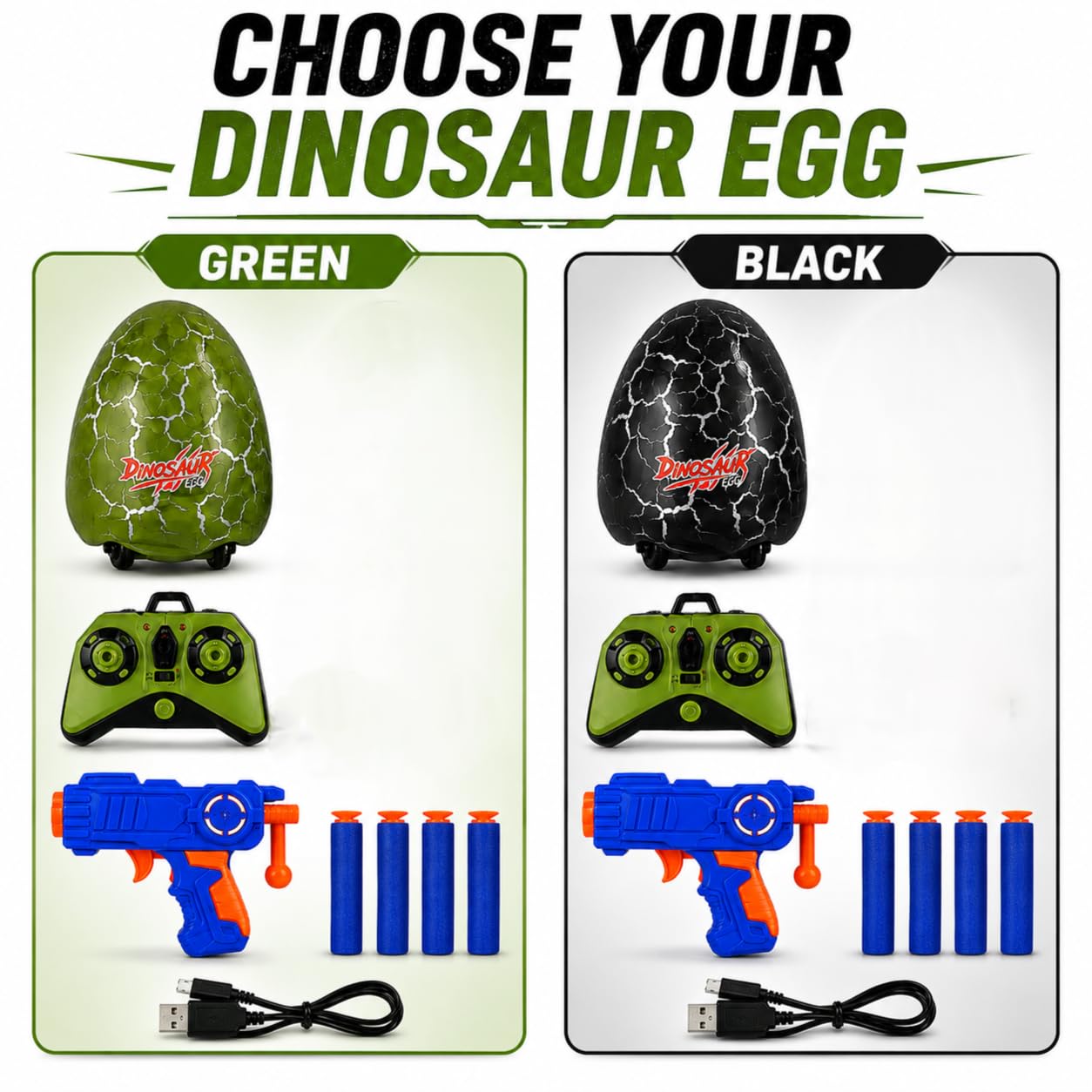 RC Dinosaur Egg Shooter Toy