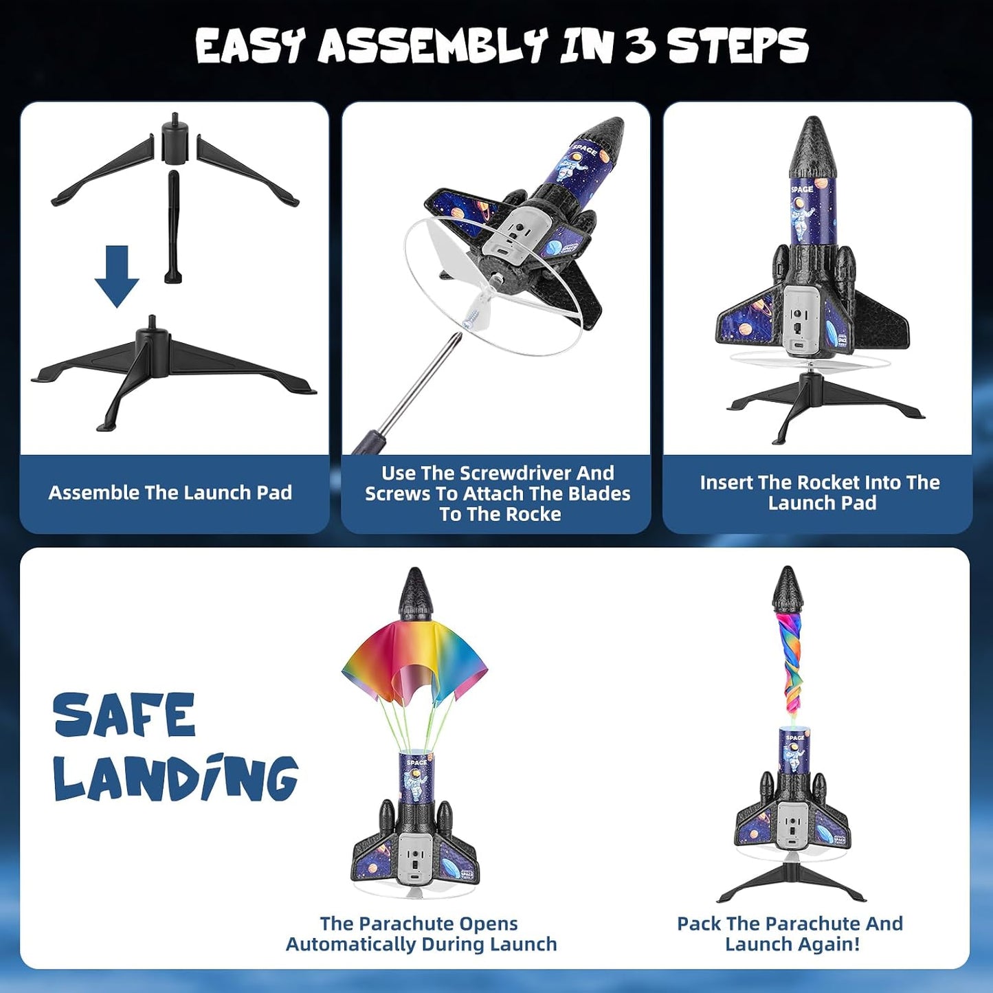 Electric Rocket Launcher for Kids