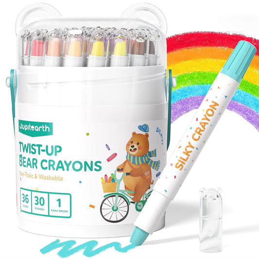 Jumbo Washable Toddler Crayons Set of 36-Colour
