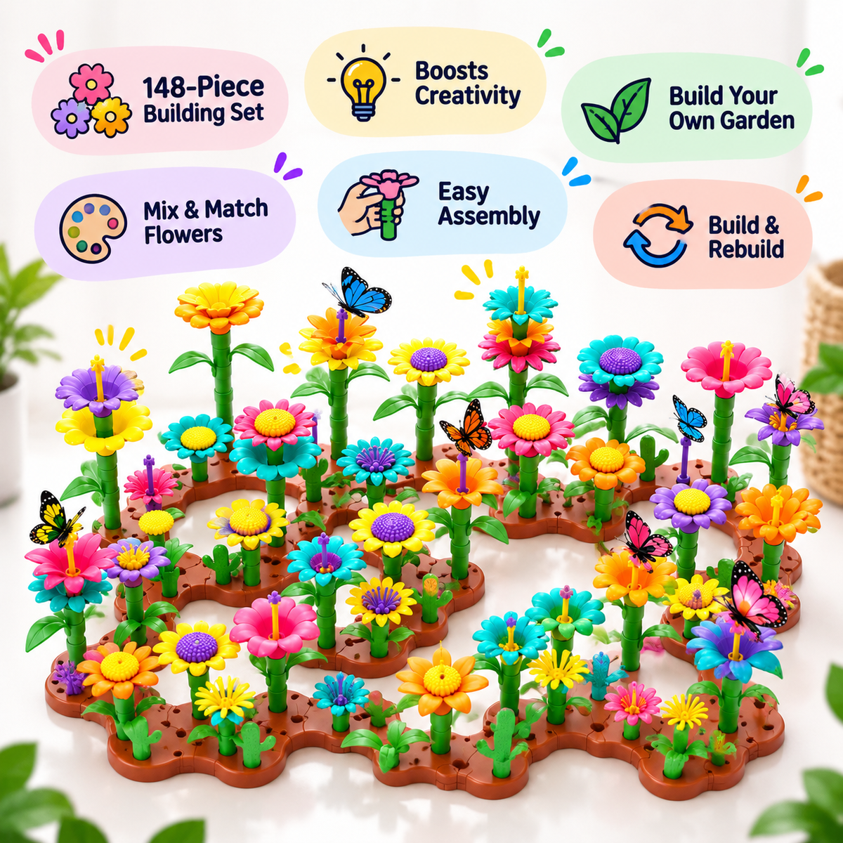 Creative Flower Garden Building Set