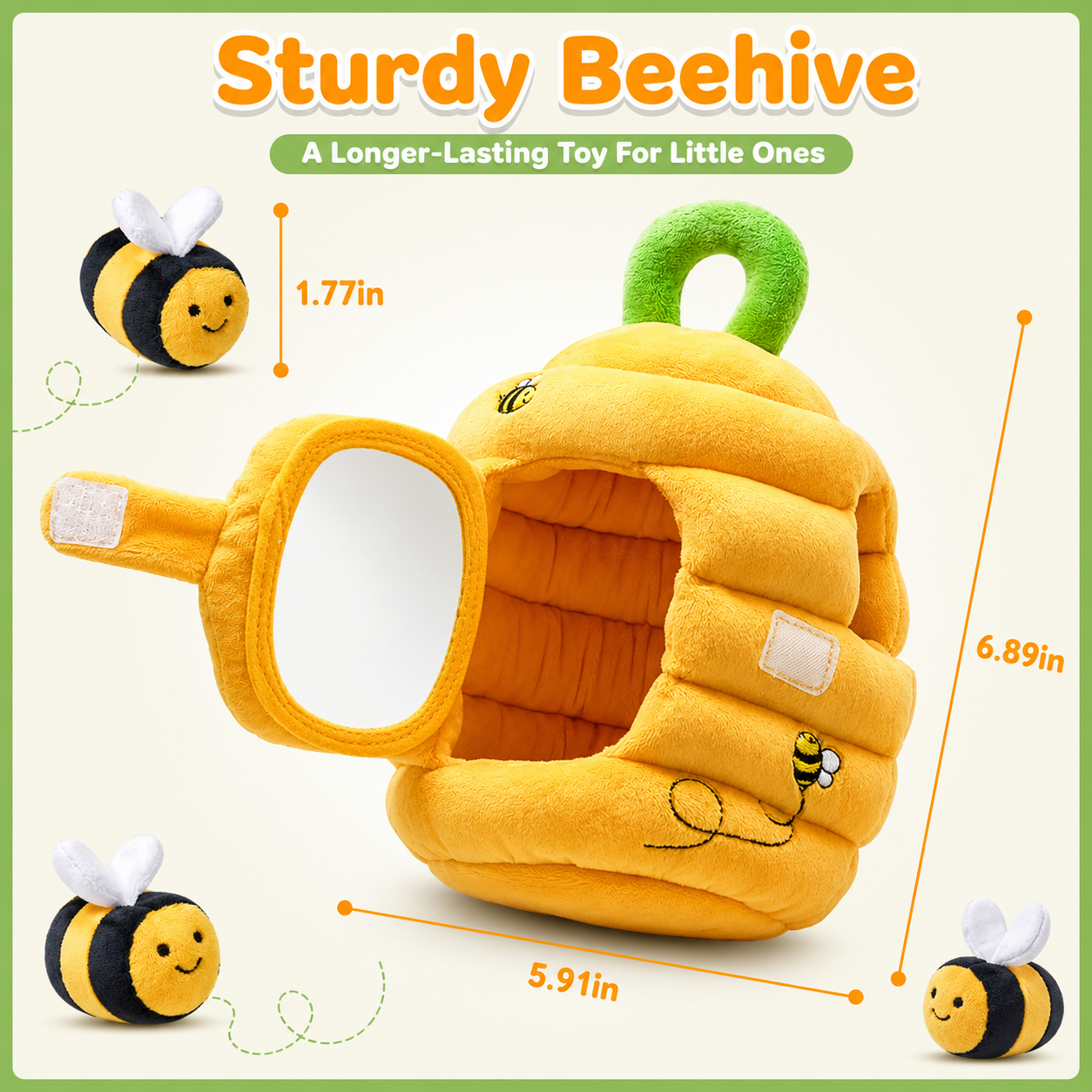 Montessori Baby Beehive Plush Toy Set