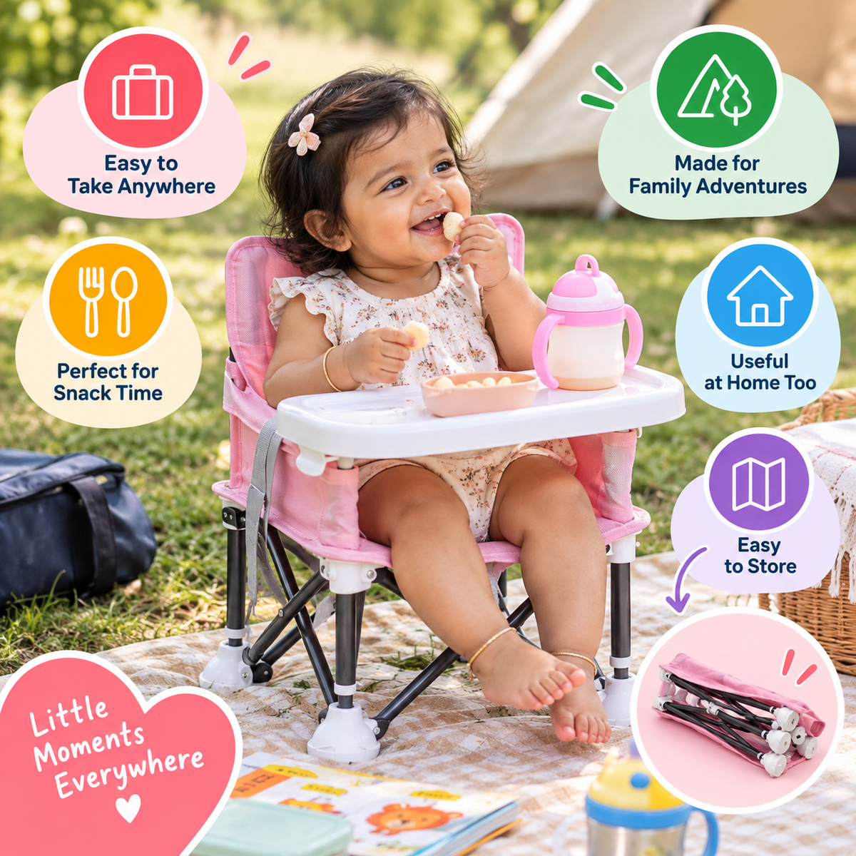 Foldable Toddler Travel & Camping Chair