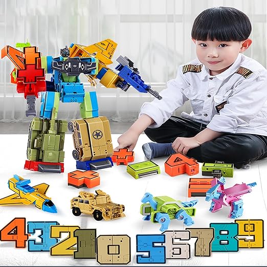 10-in-1 Transformer Robot Action Figure Toy