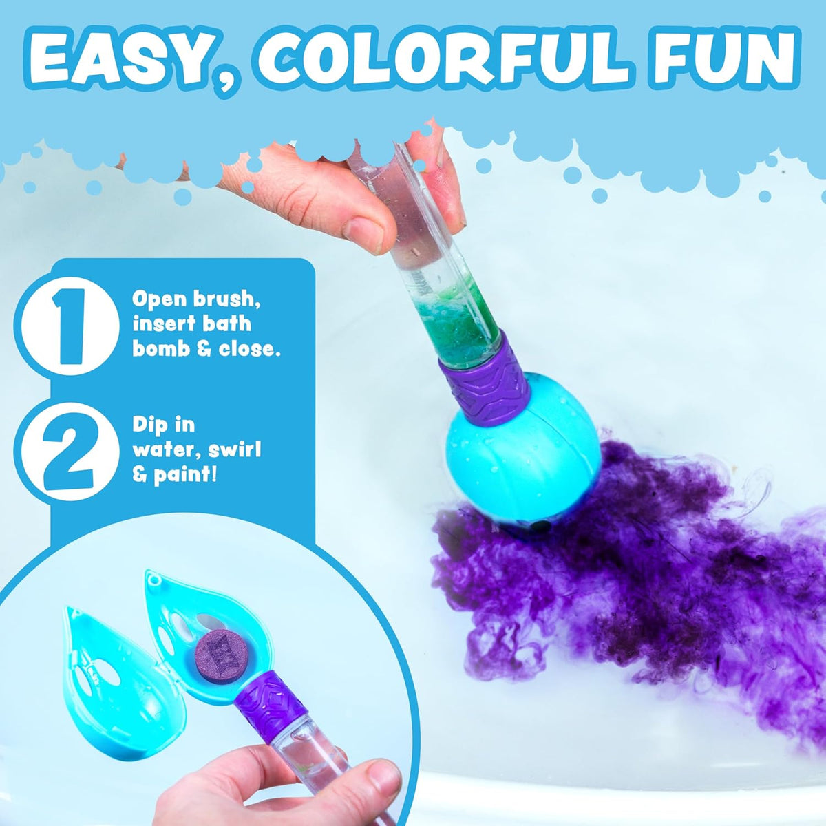 Kids Bath Color Paint Brush Set