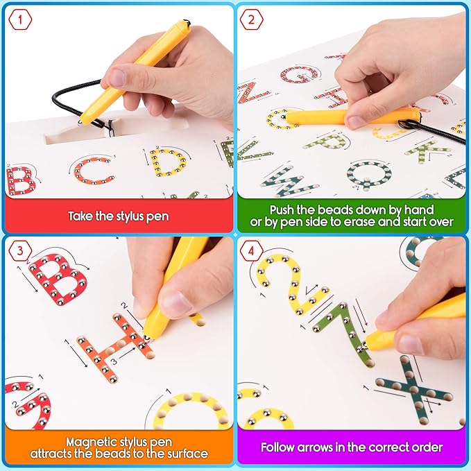 Magnetic Letter & Number Tracing Board