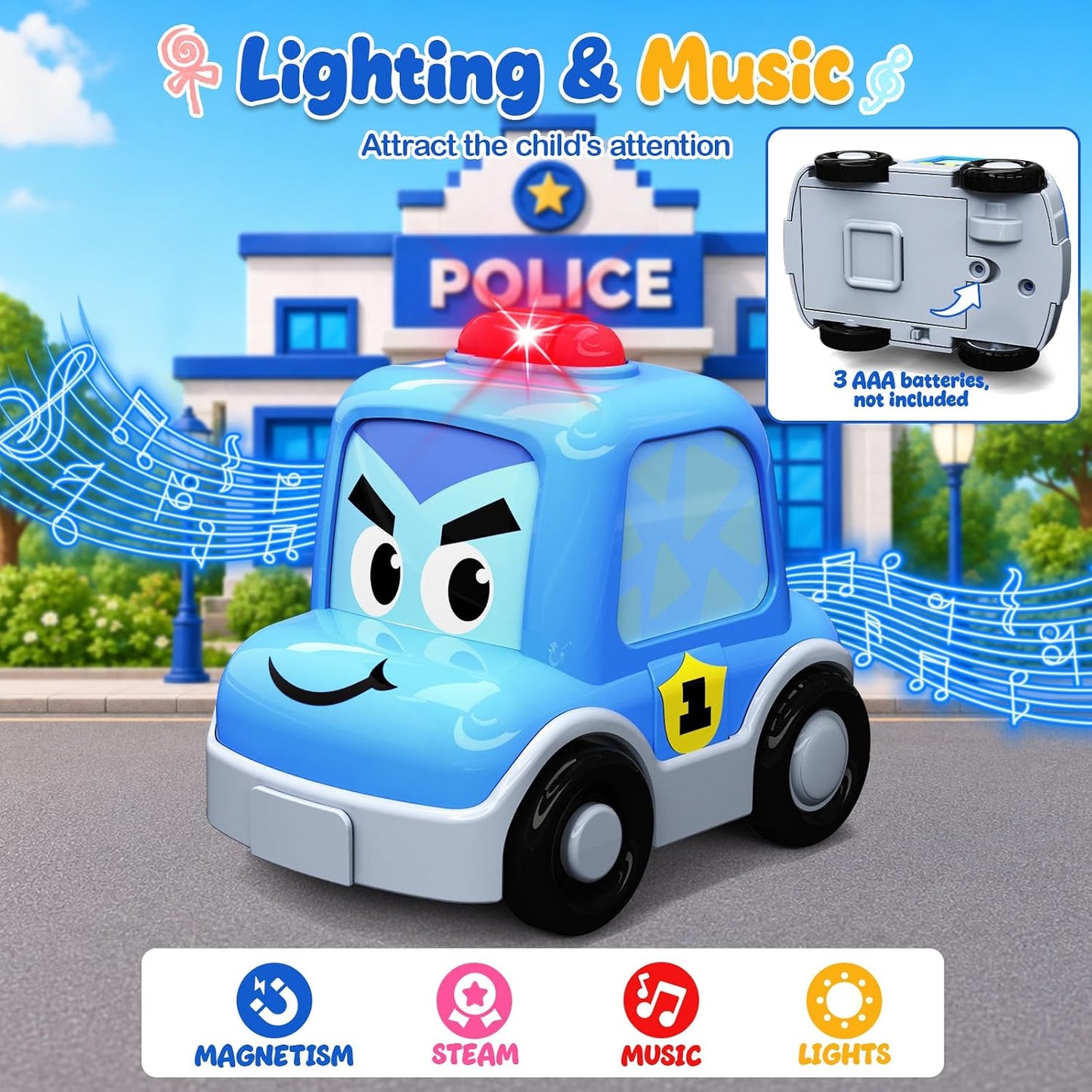 Rescue Buddies 4-in-1 Vehicle Set