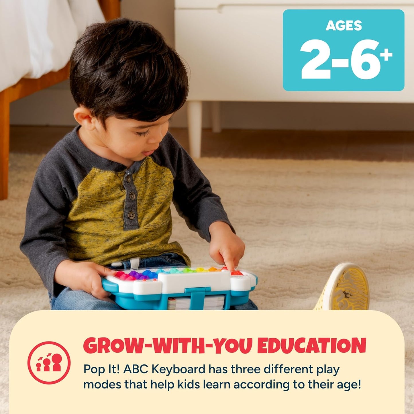 Pop & Learn ABC Spelling Keyboard – Interactive Screen-Free Educational Toy