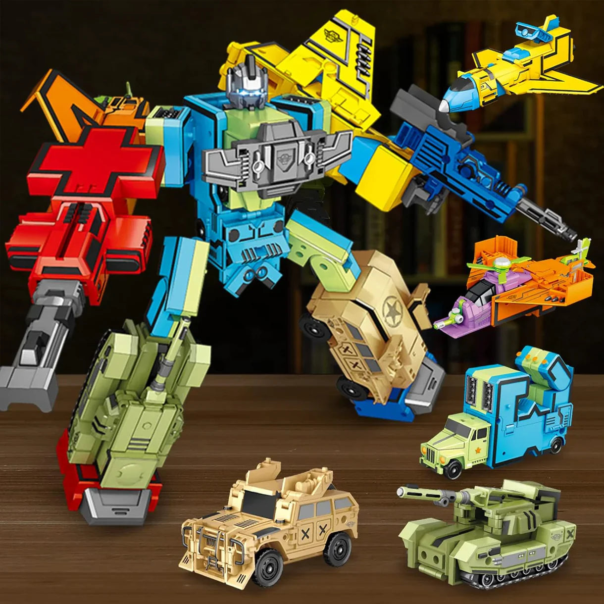 10-in-1 Transformer Robot Action Figure Toy