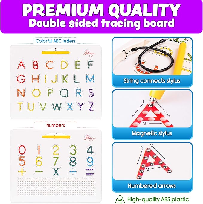 Magnetic Letter & Number Tracing Board
