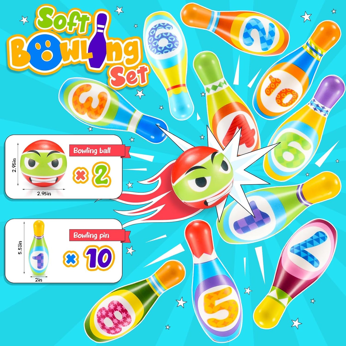 Mini Bowlers – Foam Bowling Game