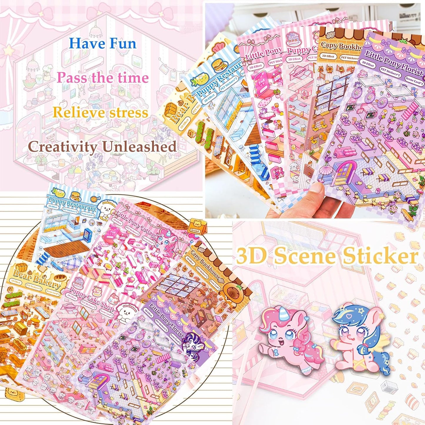 3D Miniature Cozy Sticker Craft Kit