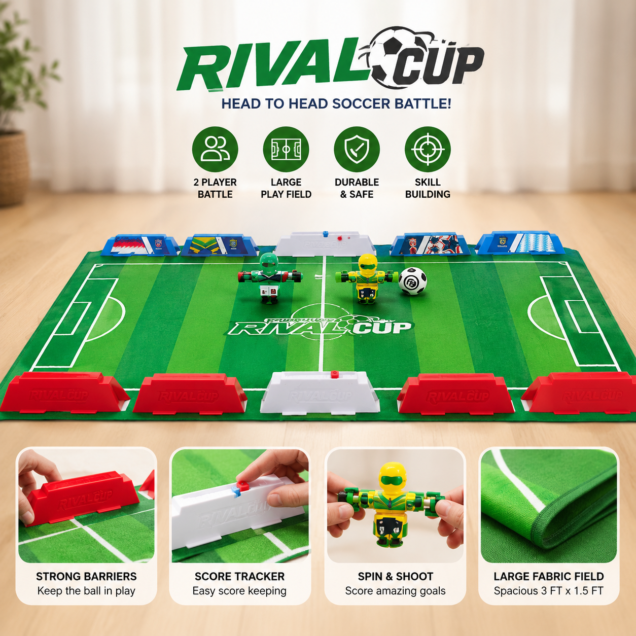 Mini Soccer Battle Arena Game Set