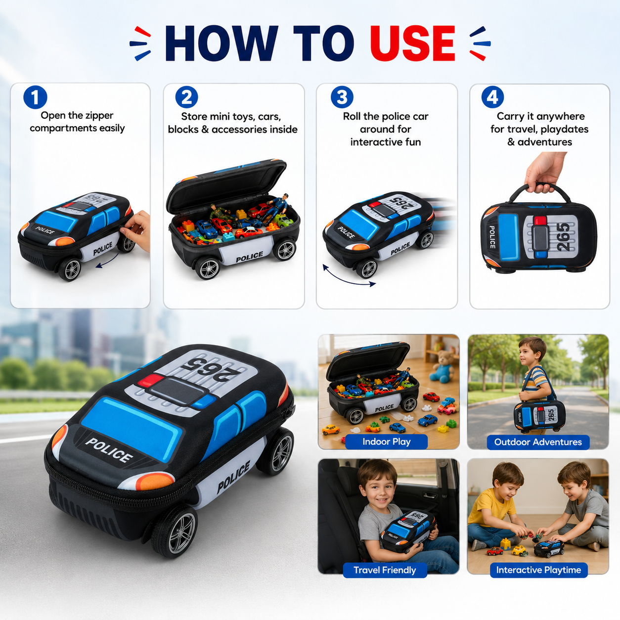 Turbo Cop Storage Car