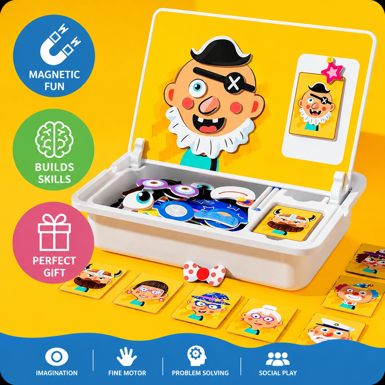 Magnetic Face Puzzle Board