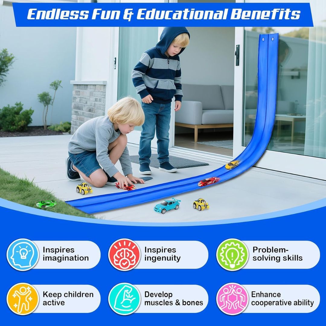 15 ft Flexible Double-Sided Racetrack Toy