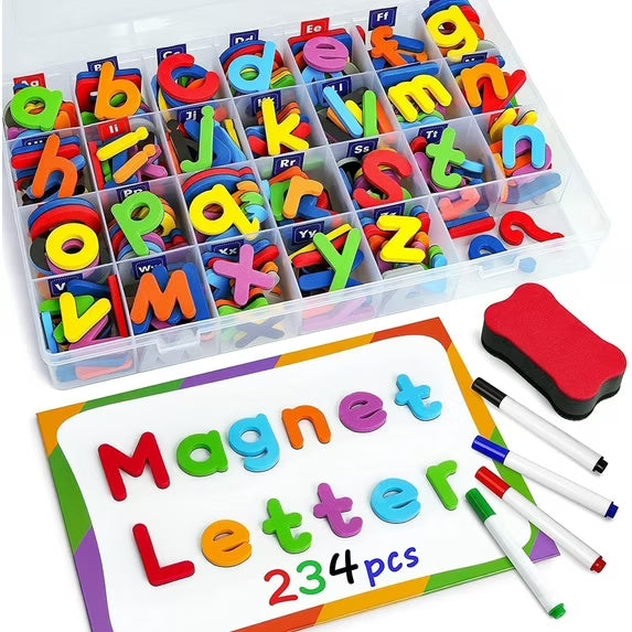 Magnetic Alphabet Letters Learning Kit (234 Pieces)