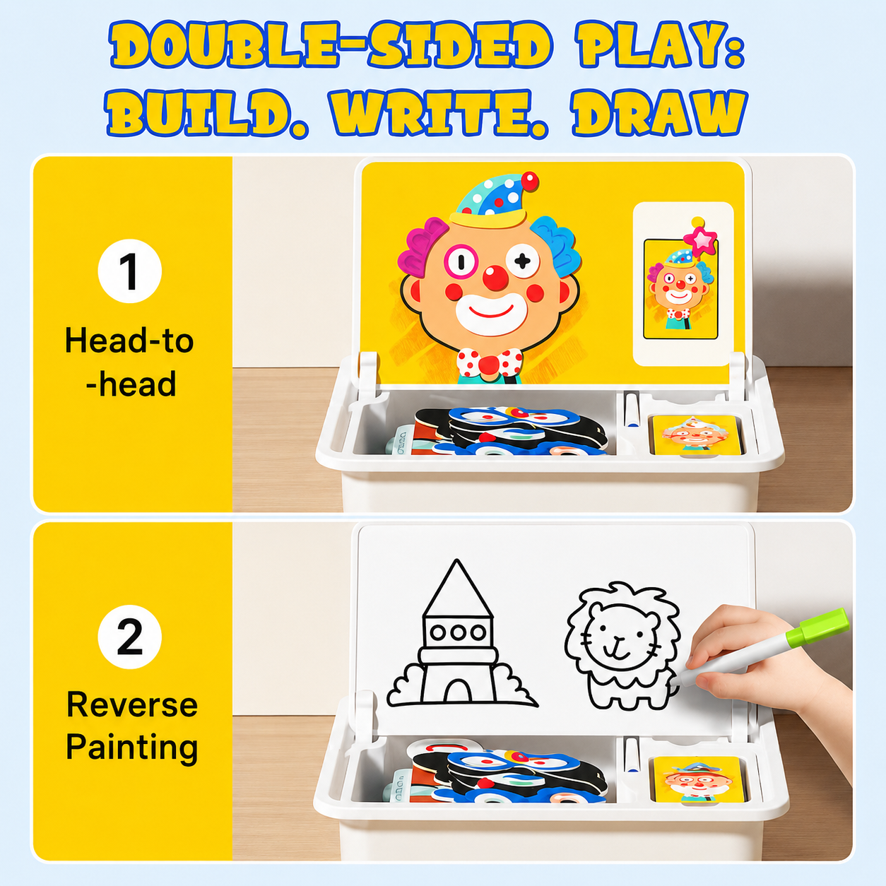 Magnetic Face Puzzle Board