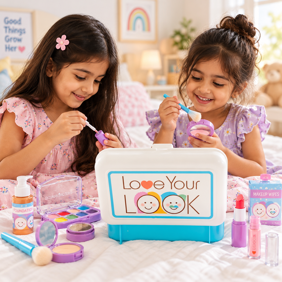 Pretend Makeup Artist Play Set – 16 Pieces