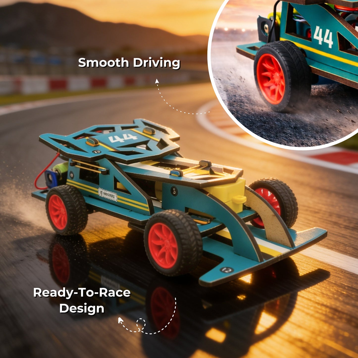 DIY RC Racing Car Building Kit (Rechargeable)