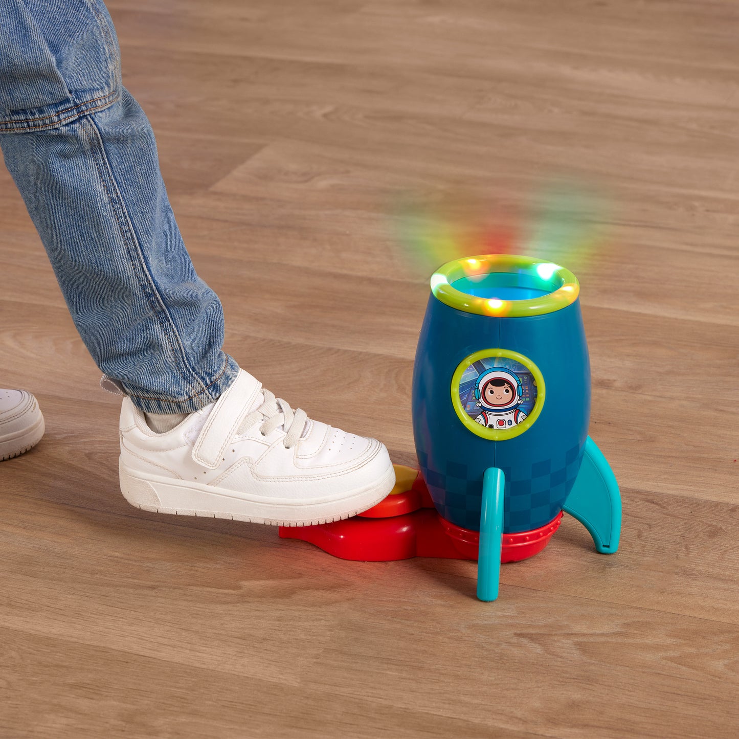 LED Flying Disc Rocket Launcher Toy Set