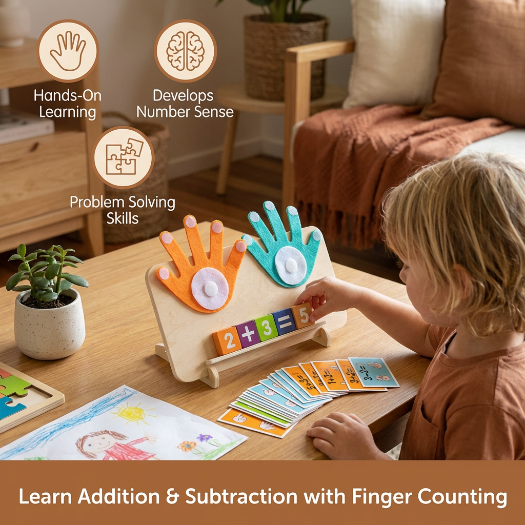 Montessori Wooden Number Learning Board