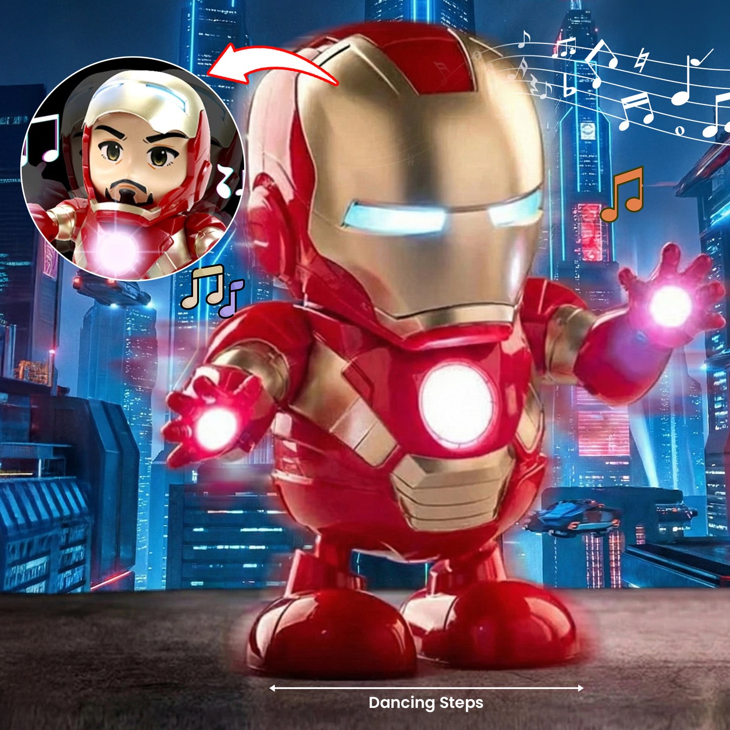 Dancing Iron Man Robot Toy