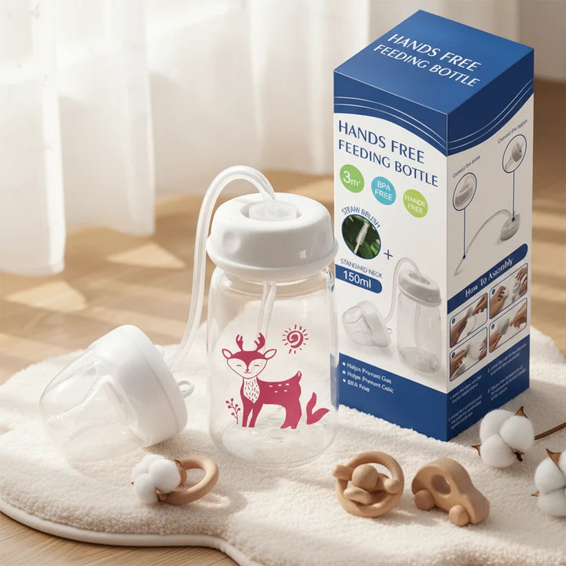 Hands-Free Baby Feeder Bottle