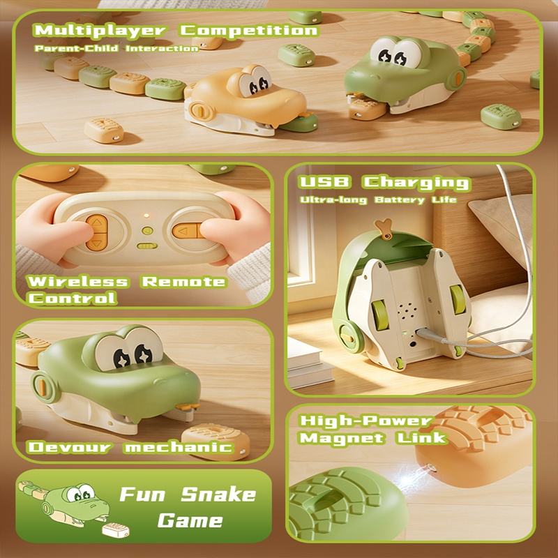 Remote Control Snake Toy – Interactive Slithering Racing Game for Kids